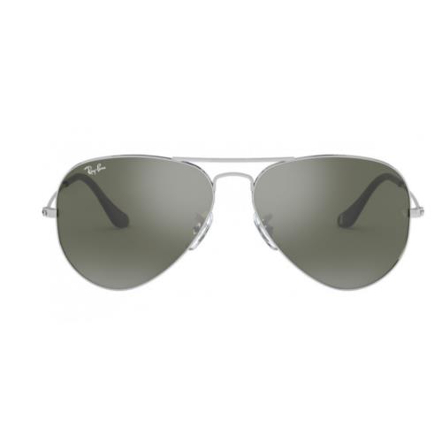 Ray Ban Unisex Silver Frame Aviator Large Metal Sunglasses RB3025-W3275-55 - Frame: Silver, Lens: Gray