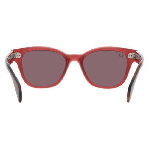 Ray-Ban sunglasses  - Transparent Pink / Dark Violet Polarized Frame, Dark Violet Polarized Lens 2
