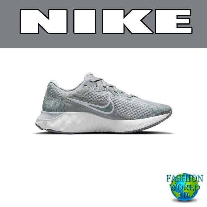 Nike Renew Run 2 Women`s Size 8 Road Running Shoes CU3505 Wolf Grey/platinum - Gray