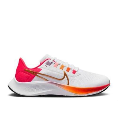Nike Women`s Air Zoom Pegasus 38 Running Shoes White/white 7 B Medium US