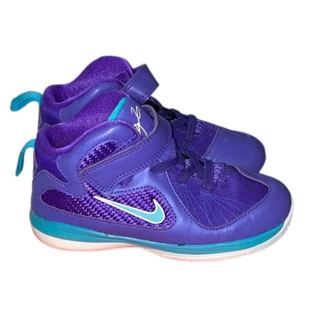 Nike Lebron 9 TD 472663-500 Toddler Purple Basketball Shoes Size US 6C HS3986