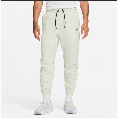 Nike Sportswear Tech Fleece Pants Size 2XL Joggers White Heather Mens DQ4316-100