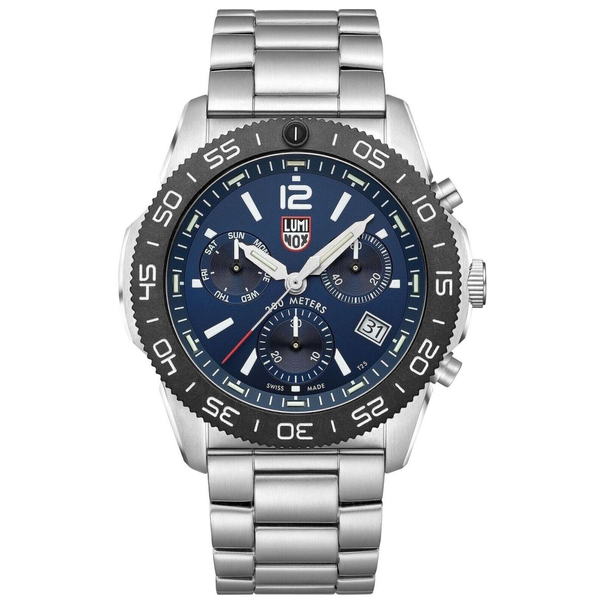 Luminox Pacific Diver Chronograph Steel Blue Dial Day/date Mens Watch XS.3144