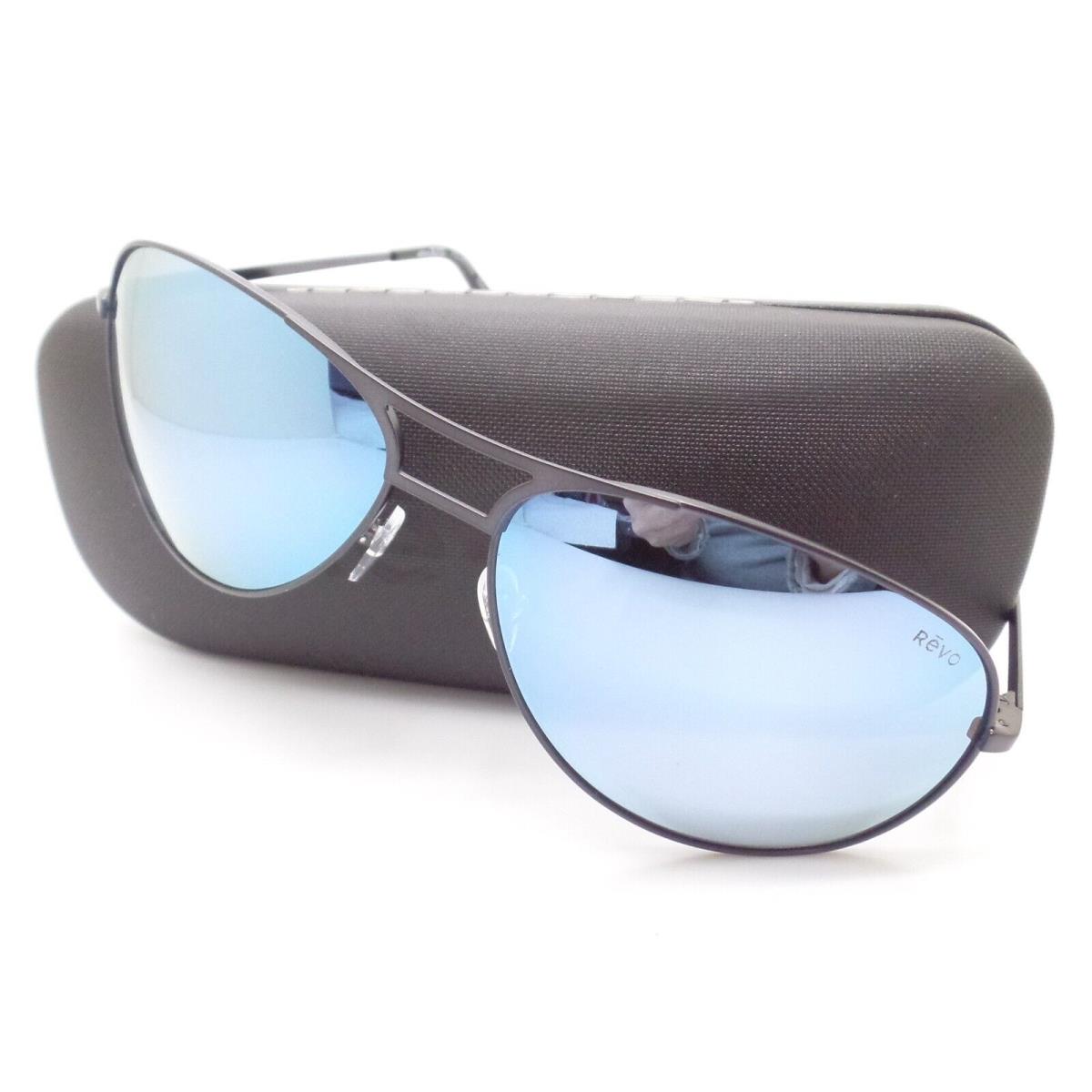 Revo Prosper Dark Gunmetal Blue Water Mirror Polarized Sunglasses - Matte Dark Gunmetal Frame