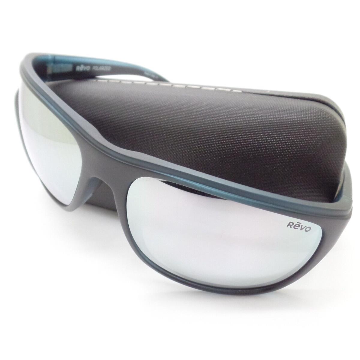 Revo Remus Matte Black Grey Stealth Mirror Polarized Sunglasses - Matte Black Grey Frame
