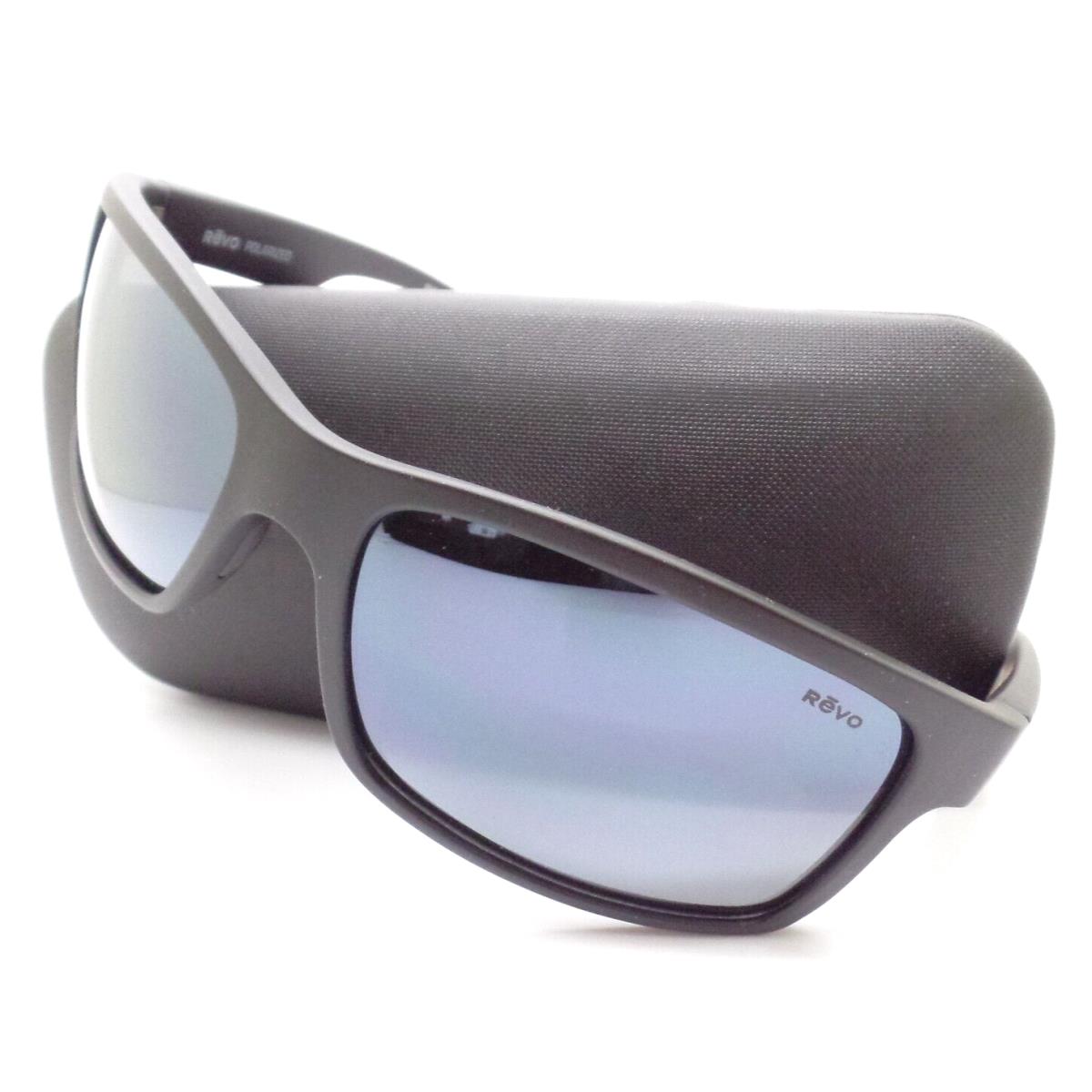 Revo Crawler XL Matte Black Graphite Polarized 64mm Sunglasses - Matte Black Frame, Graphite Lens