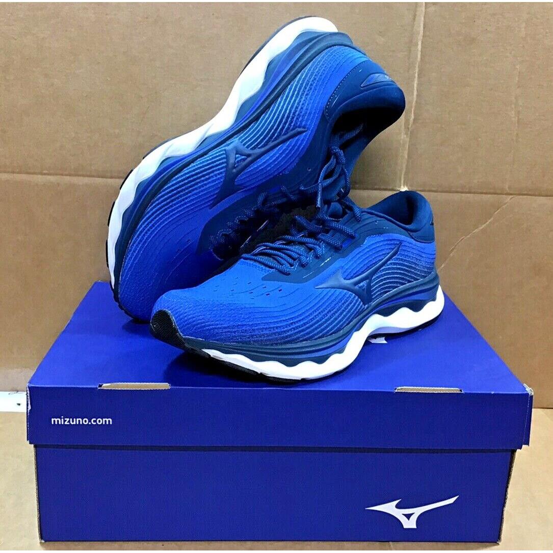 Mizuno Men`s Wave Sky 5 Imperial Blue/gibraltar Sea Running Shoes 5R06