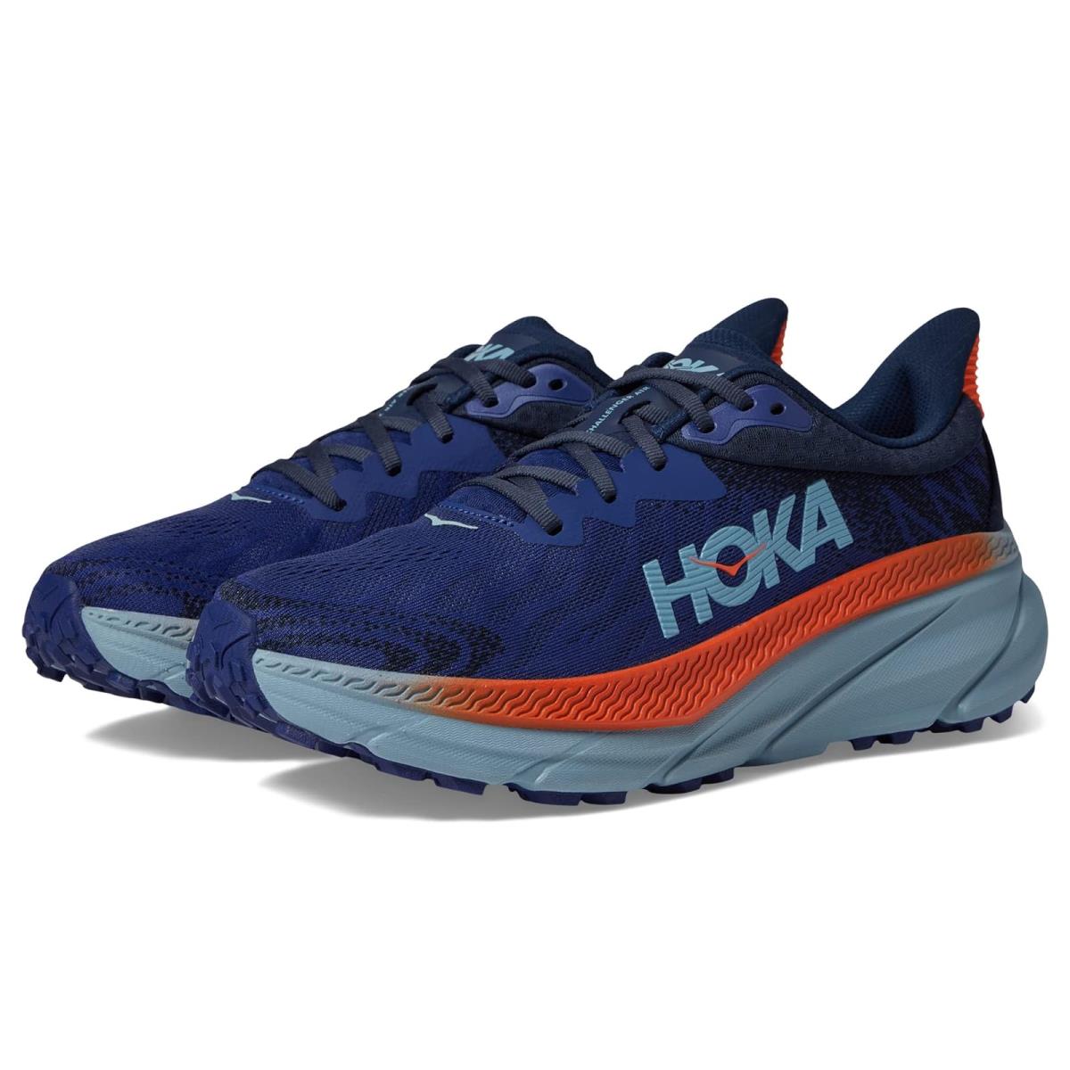 Man`s Sneakers Athletic Shoes Hoka Challenger Atr 7 Bellwether Blue/Stone Blue