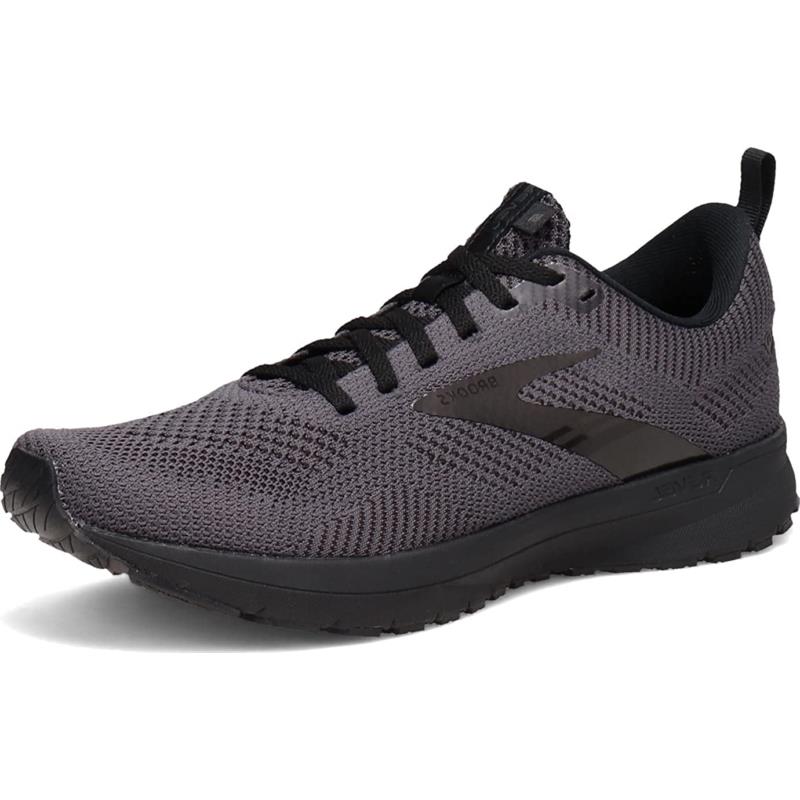 Brooks Men`s Revel 5 Neutral Running Shoe in Black/ebony/black Size 12