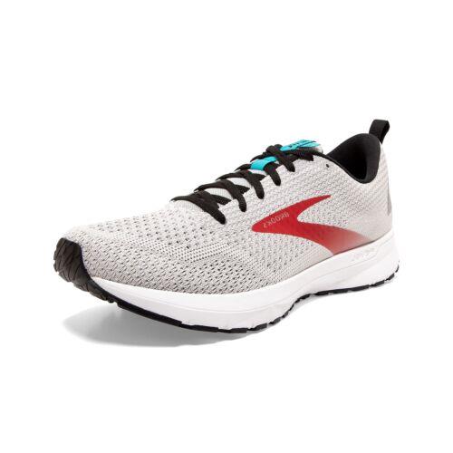 Brooks Men`s Revel 4 Running Shoe Grey Blackcapri Size 9.5 M - White