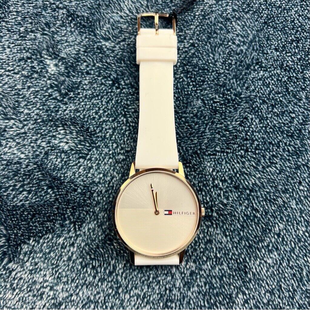 Womens Tommy Hilfiger Adjustable Fashion Wrist Watch White