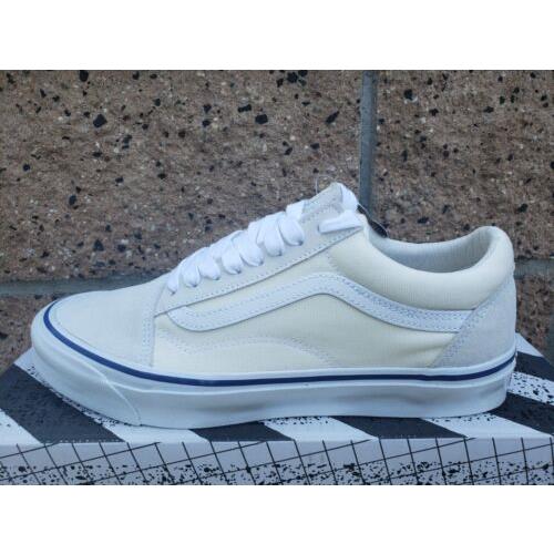 Vans Vault OG Old Skool LX Suede Canvas Shoes Classic White True White
