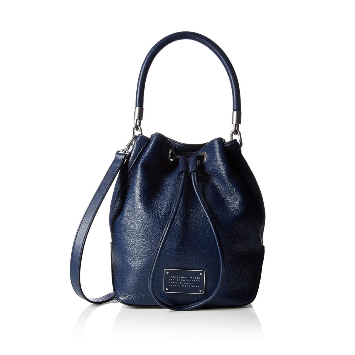 Marc by Marc Jacobs Too Hot to Handle Leather Bucket Bag Amalfi Coast Blue