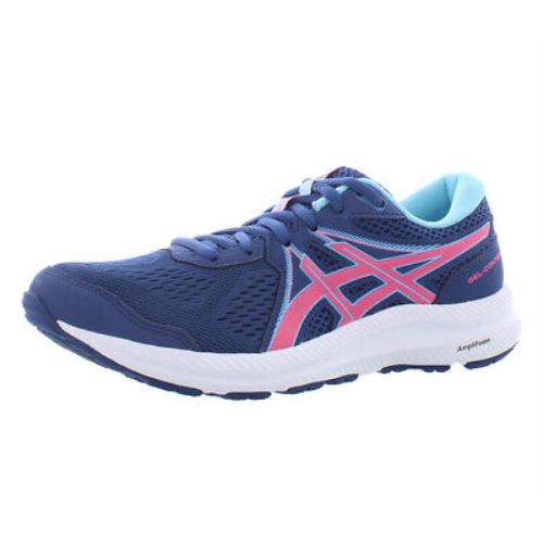 Asics Gel Contend 7 Womens Shoes Size 7 Color: Midnight Blue/hot Pink