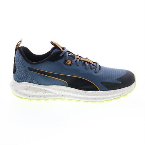 Puma Twitch Runner Trail 37696102 Mens Blue Canvas Athletic Hiking Shoes