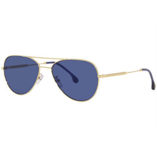 Paul Smith Angus-V2 PSSN006V2 002 Sunglasses Men`s Gold/blue Lenses Pilot 58mm