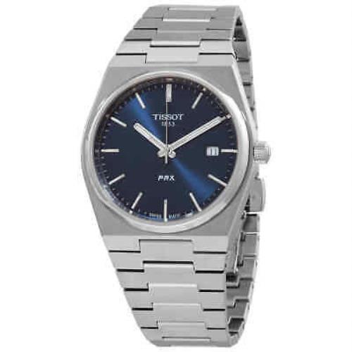Tissot Prx Quartz Blue Dial Men`s Watch T137.410.11.041.00 - Dial: Blue, Band: Gray, Bezel: Silver