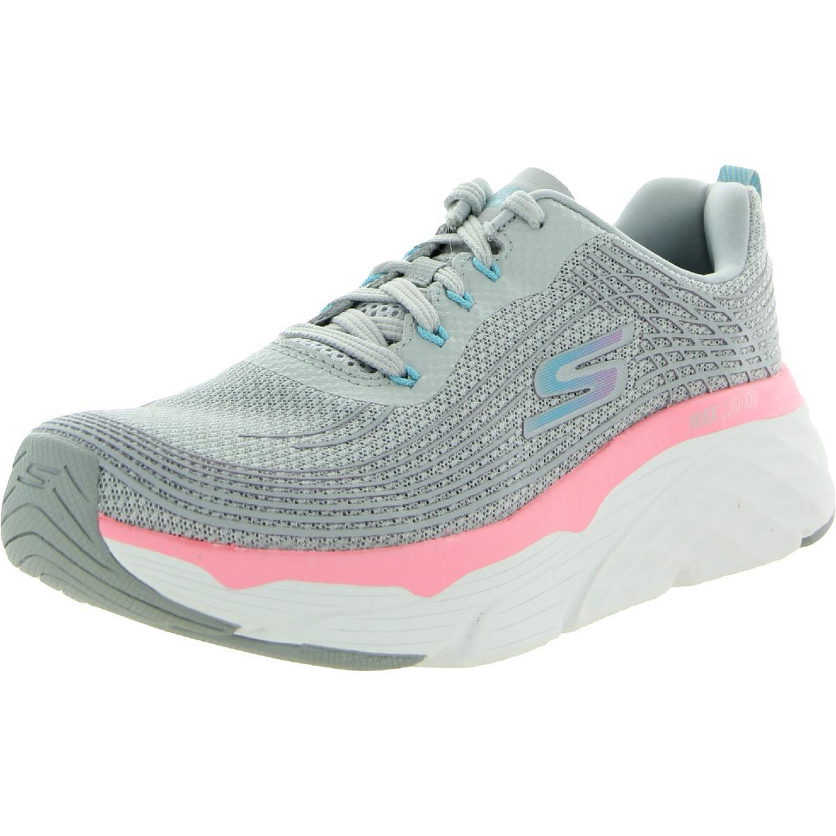Skechers Womens Max Cushioning Elite Workout Running Shoes Sneakers Bhfo 6016 Grey/Pink