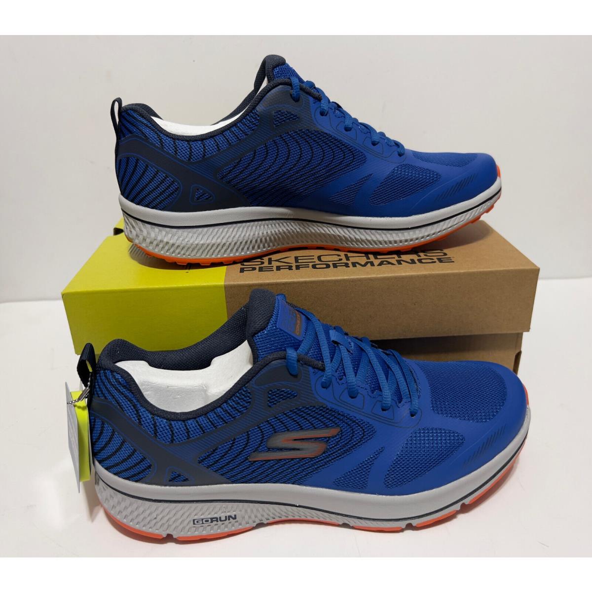 Skechers shoes  - BLUE/ORANGE 5