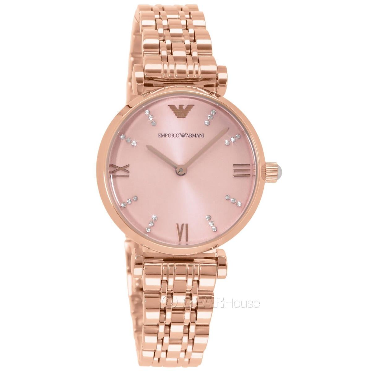 Emporio Armani watch  - Rose Gold Dial, Rose Gold Band, Rose Gold Bezel