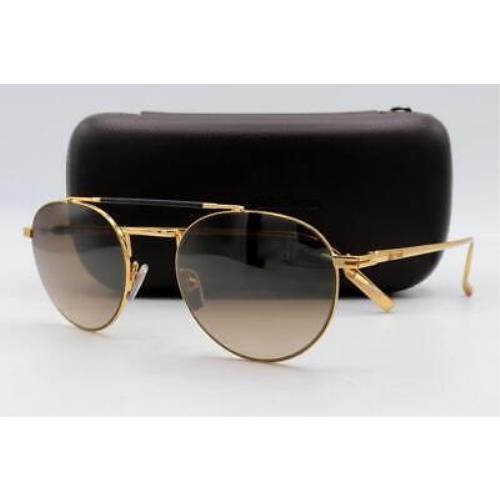 Ermenegildo Zegna EZ 0140 Sunglasses Gold Black 30G 52mm