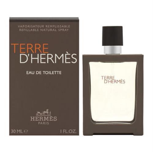 Terre D`hermes by Hermes For Men 1.0 oz Edt Travel Spray