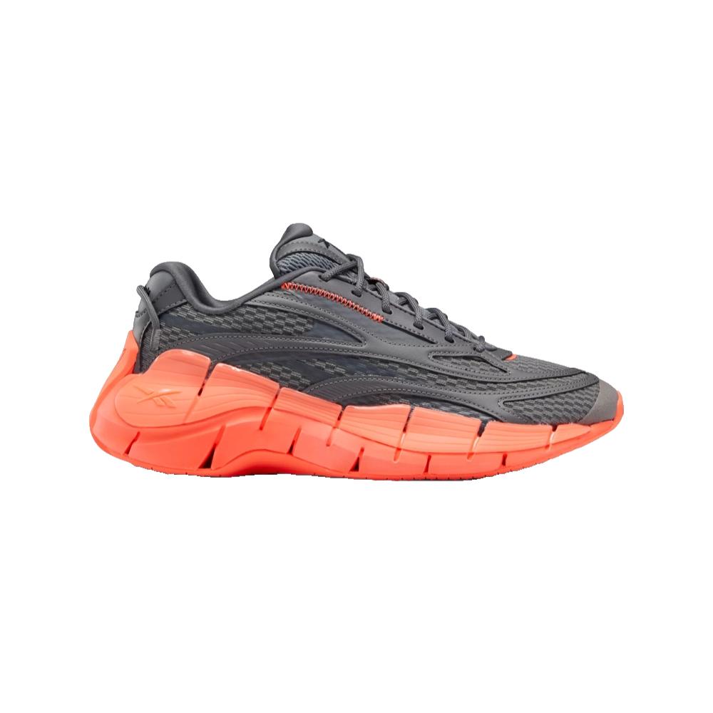 Men Reebok Zig Kinetica 2.5 Running Shoes Size 11.5 Grey Gray Orange HR1388