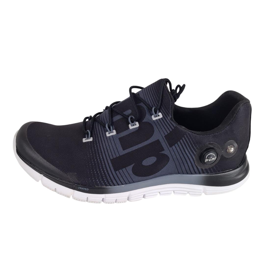 Reebok Men`s Pump Fusion M47892 Retro Shoes Low Top Athletic Sneaker Black SZ 12