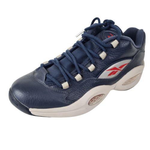 Reebok Iverson Question Low Basketball Shoes Navy Sneakers V53802 Men Size 11