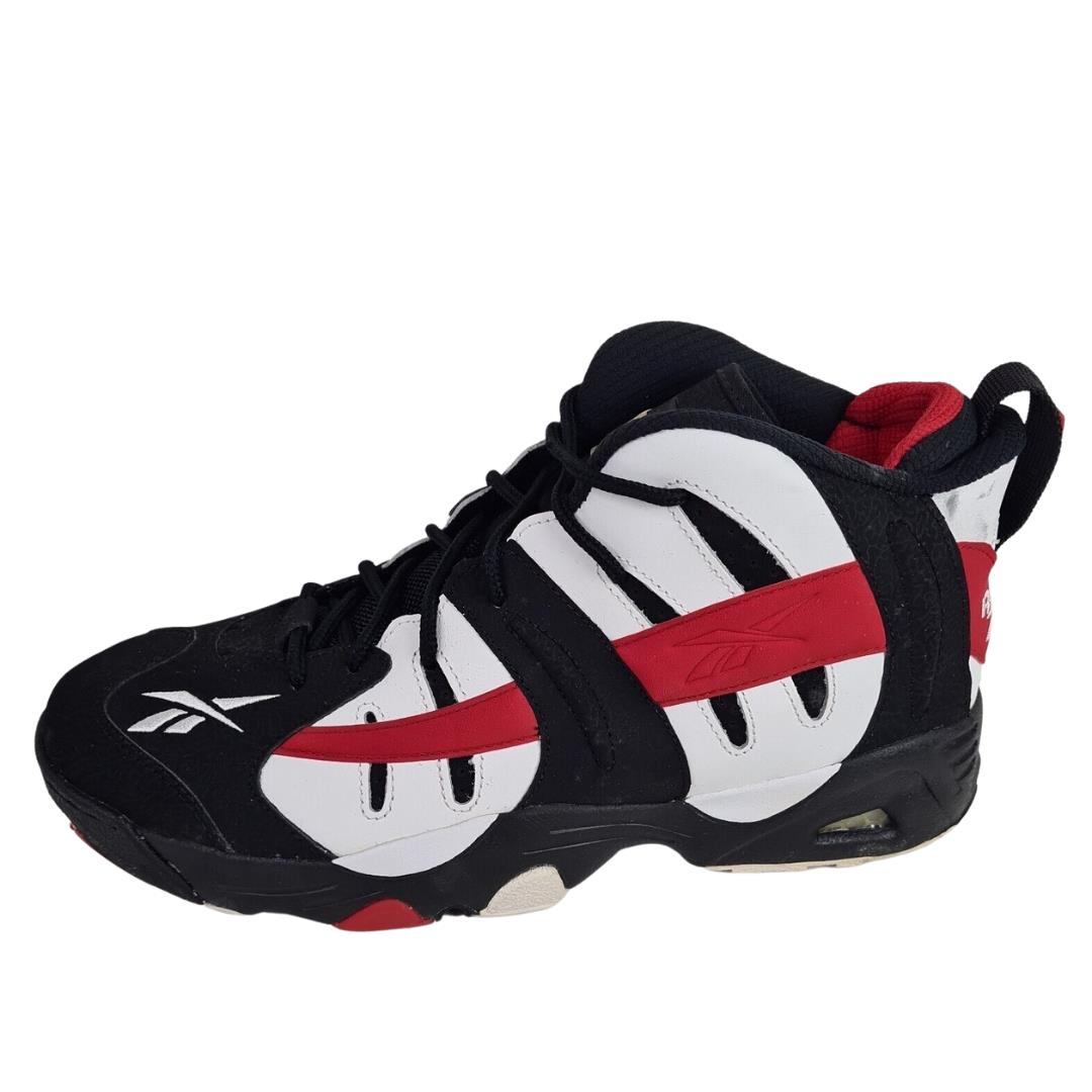 Reebok Men`s Rail OG V54959 Classic Shoes Athletic Lether Red Black Sz 11