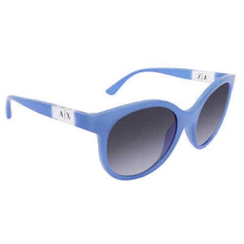 Armani Exchange Gradient Blue Cat Eye Ladies Sunglasses AX4120S 82104L 54