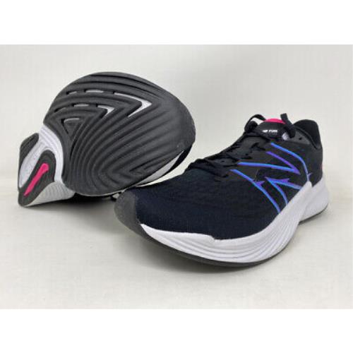 New Balance Women`s Fuelcell Prism v2 Running Shoes Black/purple 8 B Medium US