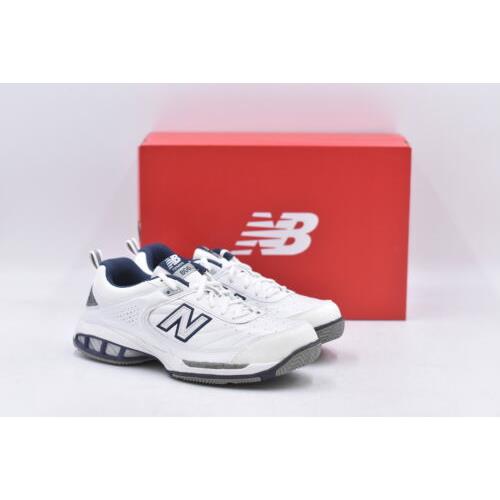 Men`s New Balance 806 Tennis Shoe in White Size 10 Xwide 4E MC806W