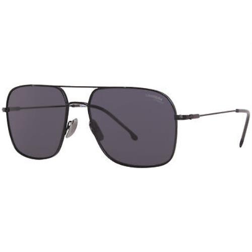 Carrera 247/S 003IR Sunglasses Titanium Men`s Matte Black/grey Square Shape 58mm