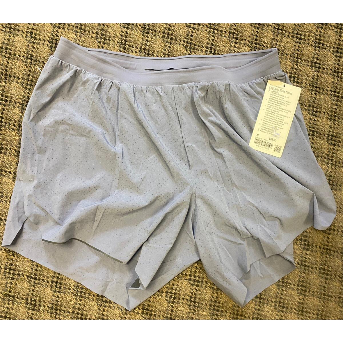 Lululemon Fast Fre Short 6 Lined XL Color Pepu