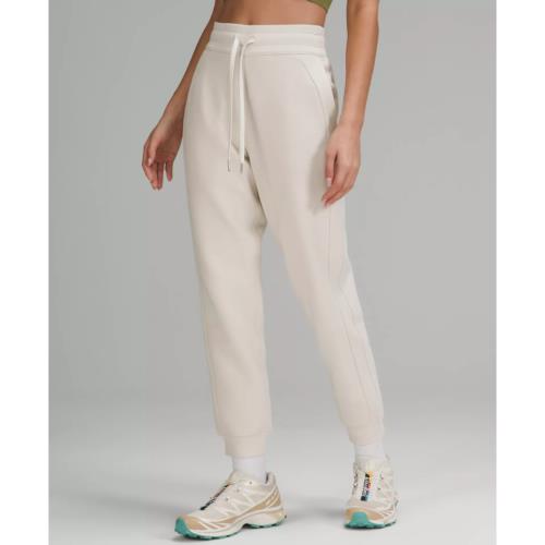 Lululemon 7/8 Scuba High-rise Jogger Sweatpants Opal White Women`s Size 12