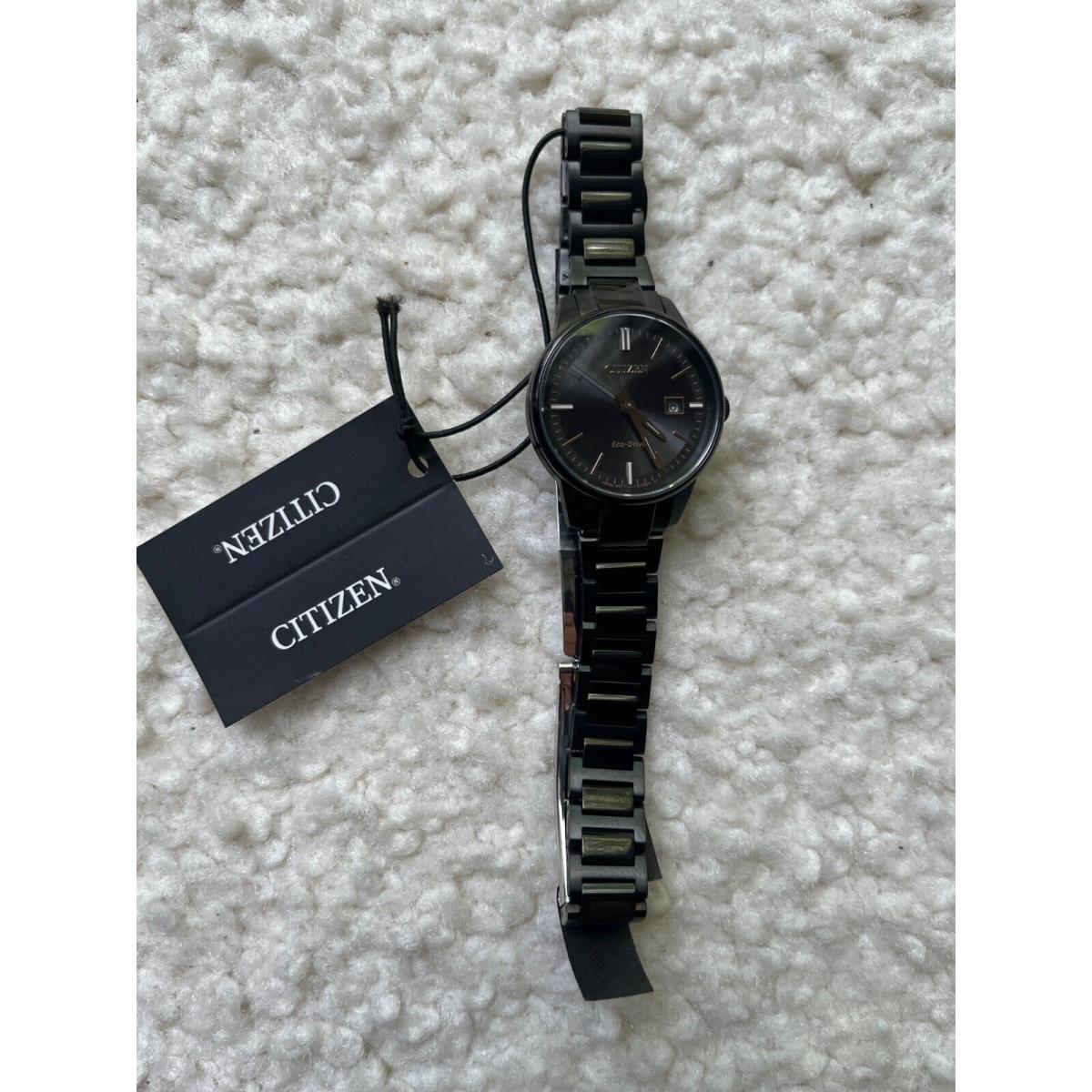 Citizen Eco-drive Casual Black Stainless Steel Women`s Quartz Watch - EW2595-57E