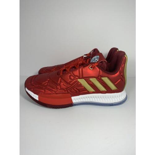 Adidas Harden Vol. 3 Marvel Iron Red Gold Basketball Shoes Size 5 EG2626 | 692740605302 Adidas shoes Harden - Red | SporTipTop