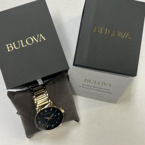 Bulova watch  - Black Dial, Black Band, Black Bezel