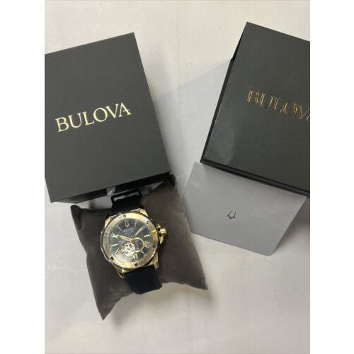 Bulova watch  - Black Dial, Black Band, Black Bezel
