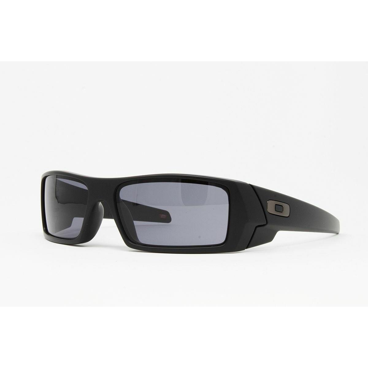 Oakley Men`s Wrap Sunglasses OO9014 Gascan 03-473 Matte Black 60mm Grey Lens