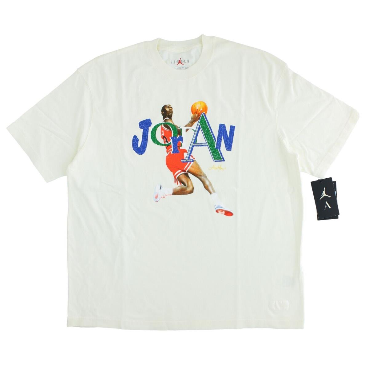 Nike Air Jordan x Aleali May Women`s Oversized Fit Shirt DH3851-133 Retro Style