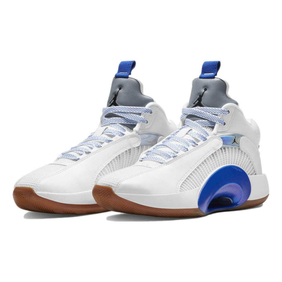 Nike Men`s Air Jordan Xxxv 35 `sisterhood` Basketball Shoes CZ5657-100 - WHITE/BLACK-HYPER ROYAL