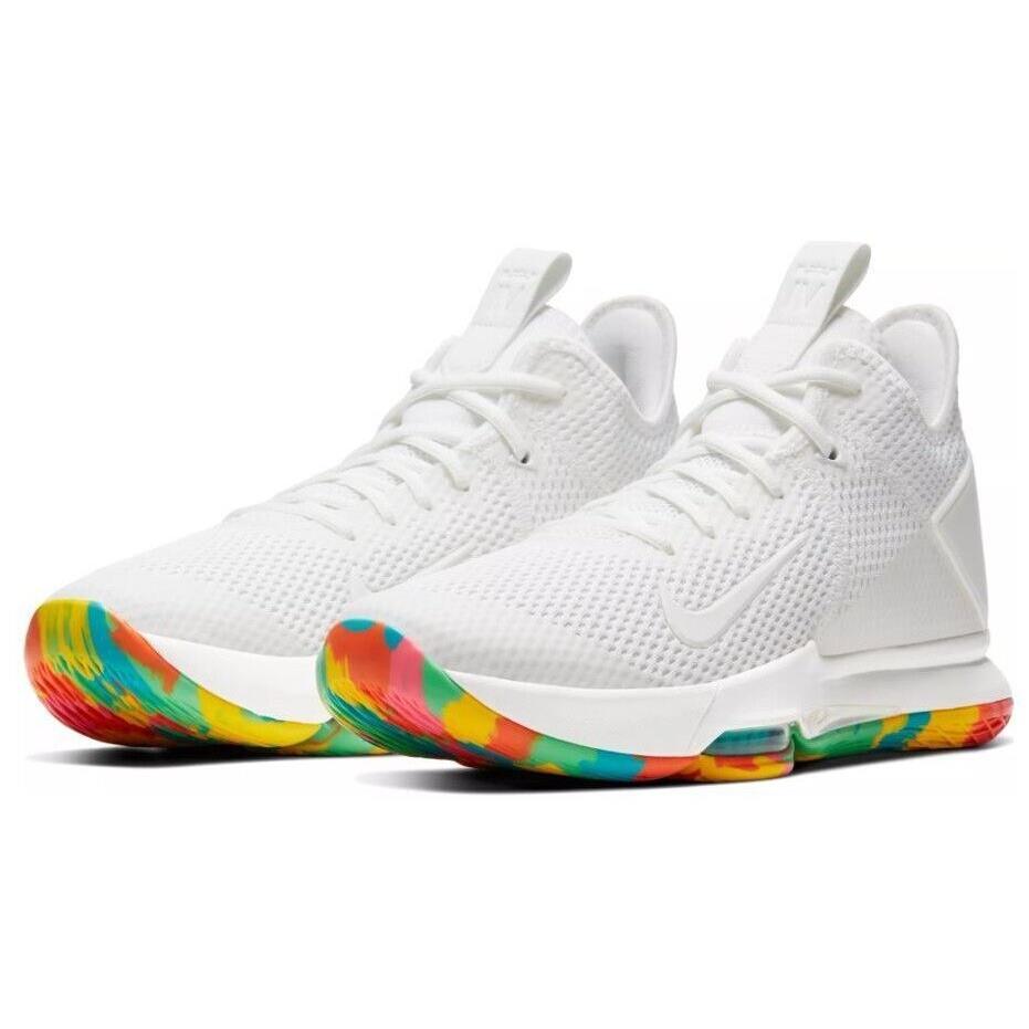 Nike Men`s Lebron Witness IV Summit White Basketball Shoes Size 18