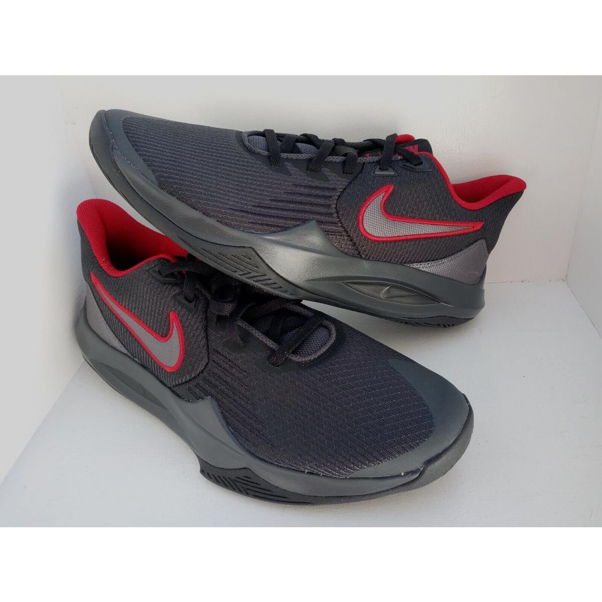 Nike Precision 5 Men`s Basketball Shoes Red/ Black- Grey Multiple Sizes