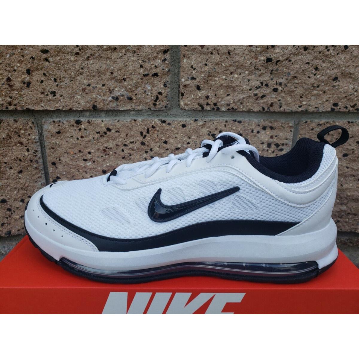 Nike Air Max AP Shoes White Bright Crimson Black CU4826-100 Men`s Size 9 - White