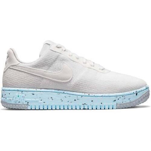 Nike Women`s Size 12 Shoes Air Force 1 Crater Flyknit Pure Platinum DC7273-100
