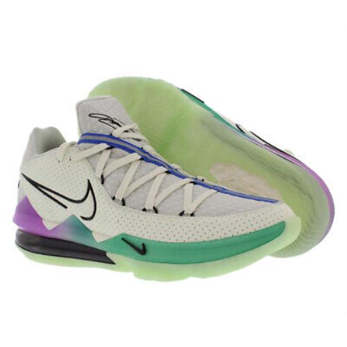 Nike Lebron Xvii Low Unisex Shoes Size 4 Color: Spruce Aura/green/pink