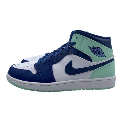 Nike Air Jordan 1 Mid `blue Mint` 554724-413 - Men s Size 15