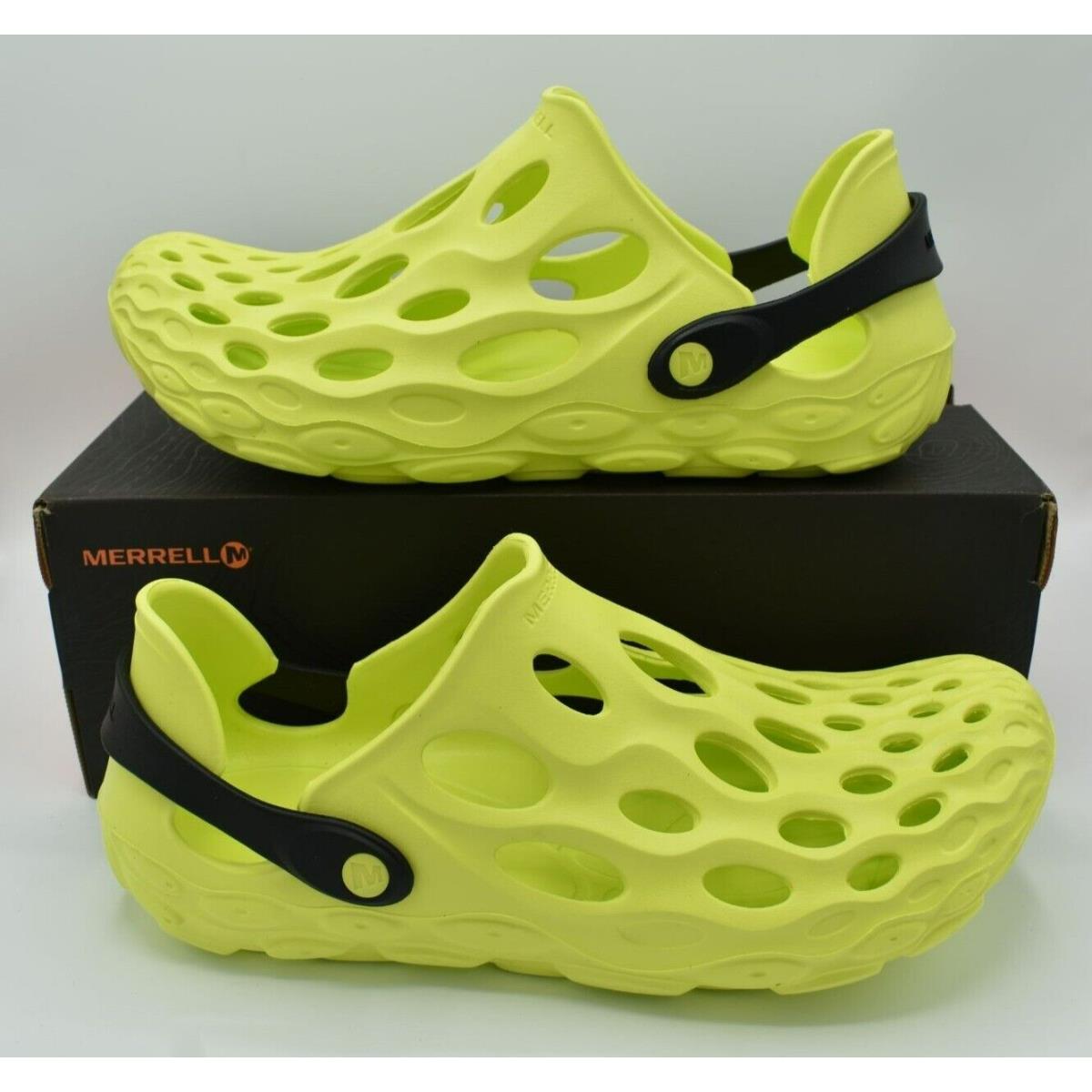 Merrell Mens Size 11 Hydro Moc Hi Viz Pull On Neon Yellow Sandals Shoes